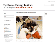 Tablet Screenshot of dramatherapyinstitutela.com